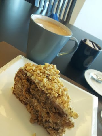 carrot cake at Bread and Bagels